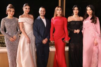 رامي قاضي يقدم أناقة الأزياء الراقية والجمال الخلاب -Najwa-Karam-Mila-Alzahrani-and-Lama-Alakeel-with-Rami-Kad