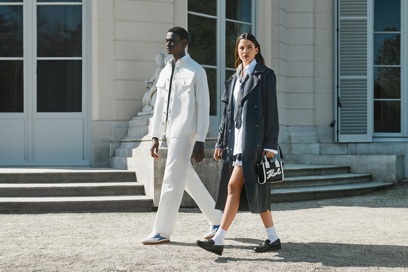 KARL LAGERFELD يعيد إحياء القميص الأبيض الأيقوني 2 KARL LAGERFELD يعيد إحياء القميص الأبيض الأيقوني