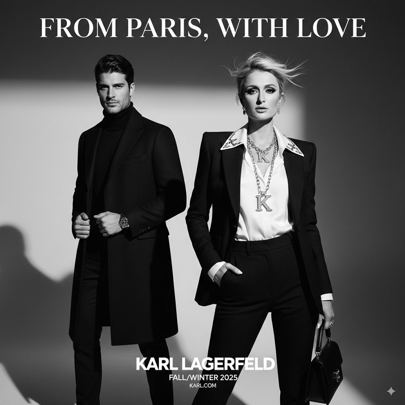 باريس هيلتون تتألق في حملة كارل لاغرفيلد لخريف وشتاء 2025
