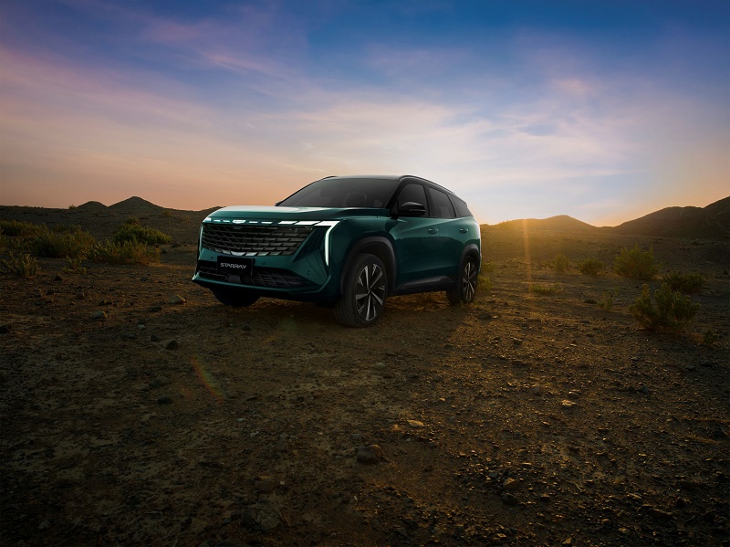 جيلي ستاراي سيارة الدفع الرباعي بتصميم جريء وأداء استثنائيجيلي ستاراي سيارة الدفع الرباعي بتصميم جريء وأداء استثنائي