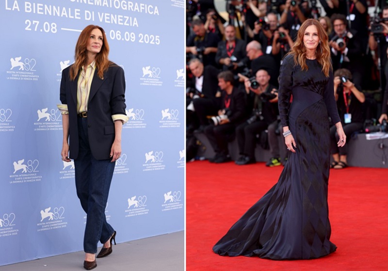 فيرساتشي وجوليا روبرتس عودة الأناقة الكلاسيكية بلمسة عصرية