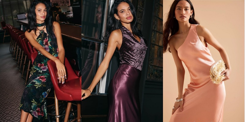 بريق السهرات وتصاميم تحاكي روح الهوليوود القديمة