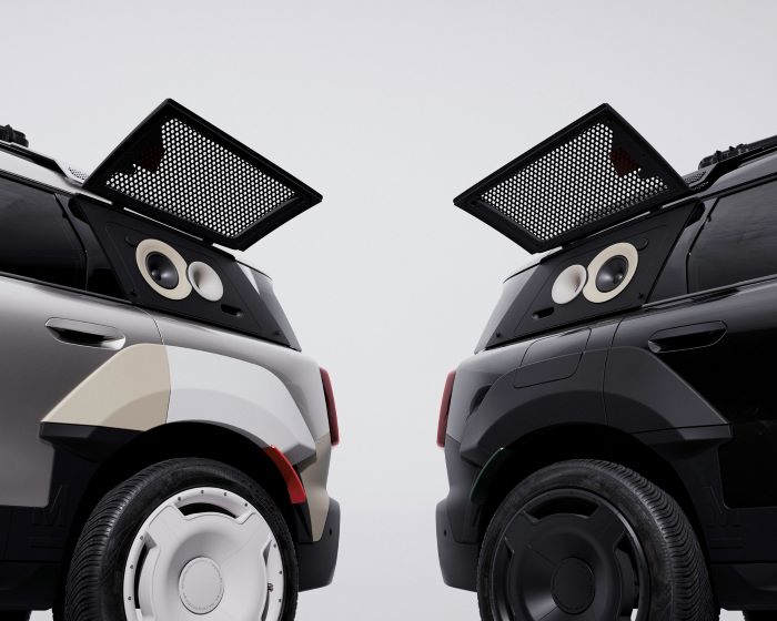 ميني كونتري مان المعدلة بالتعاون مع Vagabund  مسرح صوتي متنقل