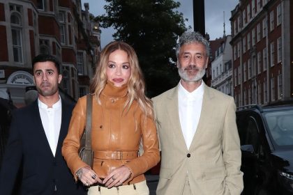 Rita Ora & Taika Waititi Wearing Burberry In London