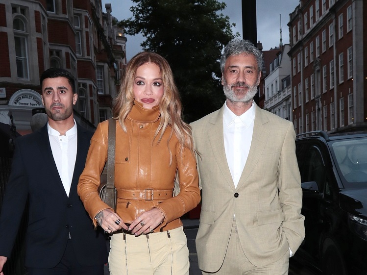 Rita Ora & Taika Waititi Wearing Burberry In London