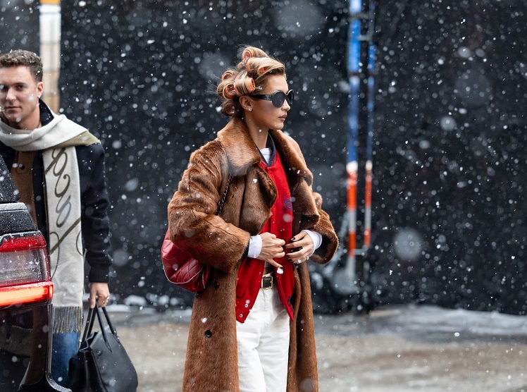 Bella Hadid in MANGO