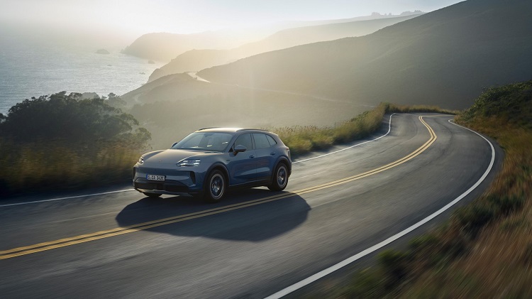 The 2026 Porsche Cayenne S Electric in Motion